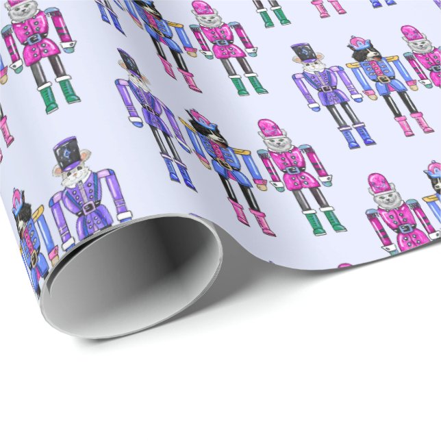 Papel De Regalo Nutcracker Pets  (Esquina del rollo)