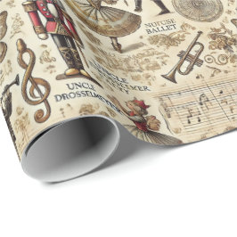 Papel De Regalo Nutcracker Suite II Beige