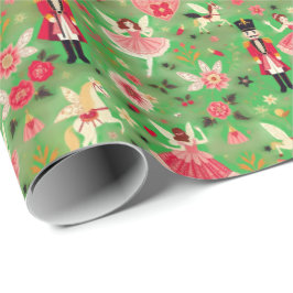 Papel De Regalo Nutcracker Suite Sugar Plum Caballos Voladores de