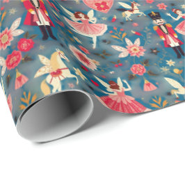 Papel De Regalo Nutcracker Suite Sugar Plum Caballos Voladores de