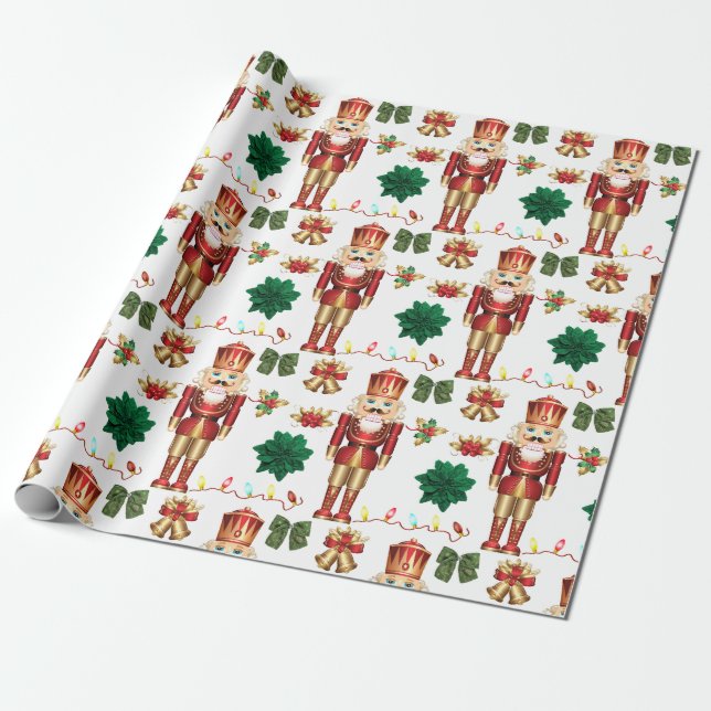 Papel De Regalo Nutcrackers navidades (Desenrollado)