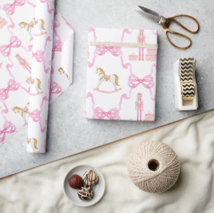Papel De Regalo Nutridor rosa de color de agua y arcos
