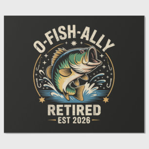 Papel De Regalo O-Fish-Ally Retirado 2026 Pescador Pesca