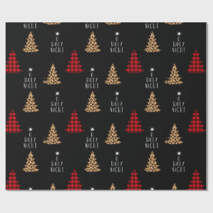 Papel De Regalo O Navidades De Buffalo De Noche Sagrada
