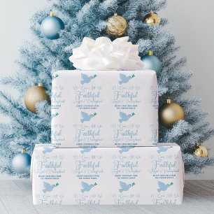 Papel De Regalo O Vengan Todos Ustedes Fieles A Los Navidades Reli