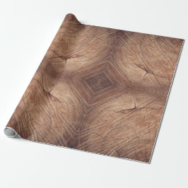 Papel De Regalo Oak Wood Log