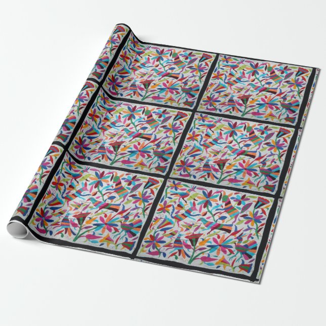 Papel De Regalo Oaxaca México Boho étnico hispánico maya mexicano (Desenrollado)