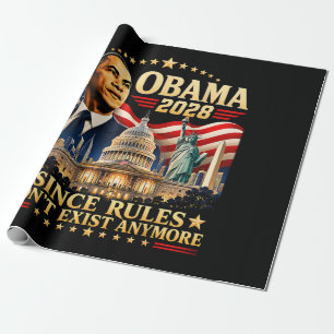 Papel De Regalo Obama 2028 Ya que las reglas ya no existen