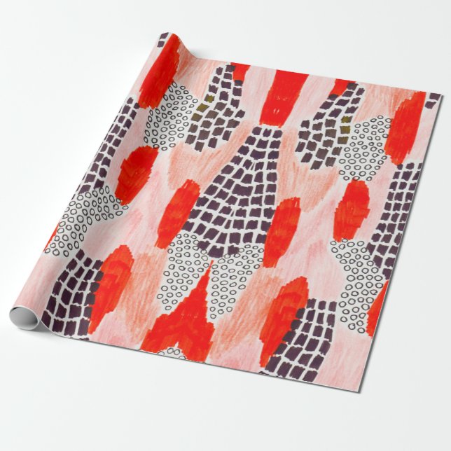 Papel De Regalo Obra colorida (Desenrollado)