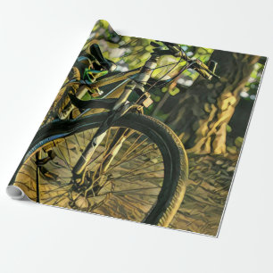 Papel De Regalo Obra de arte en bicicleta