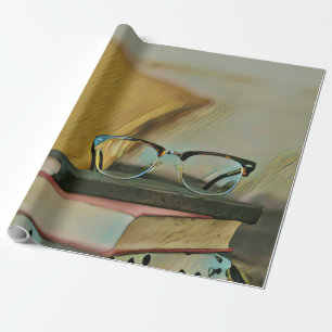 Papel De Regalo Obra de libros de época