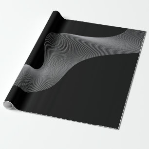 Papel De Regalo Obra de ondas elegante, moderna y futurista