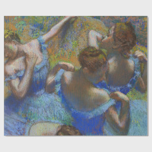 Papel De Regalo Obras maestras de arte pastel Bailarinas azules de