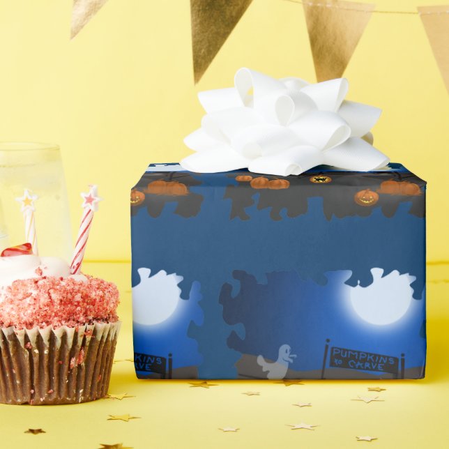 Papel de Regalo - Obsequio Fantasmagórico (Fiesta de cumpleaños )
