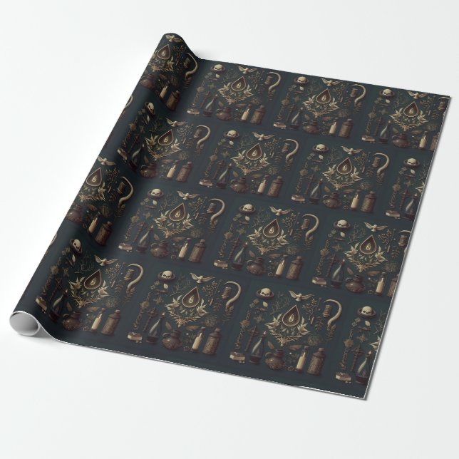 Papel De Regalo Occult Dark Alter Wrapter Paper (Desenrollado)