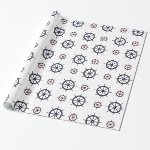 Papel De Regalo Ocean Beach Red and Blue Helms