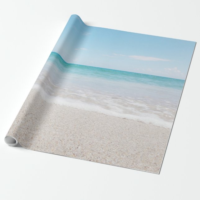 Papel De Regalo Ocean Wrapping Paper Beach Wedding Ocean I Light (Desenrollado)