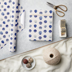 Papel De Regalo Océano Náutico Azul Moderno