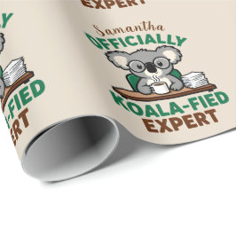 Papel De Regalo Officially Koala-fied Expert Funny Coffee Pun