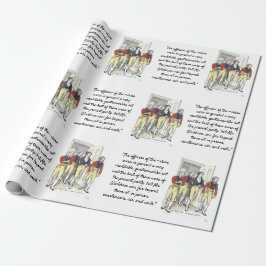 Papel De Regalo Oficiales de la Milicia Shire, Jane Austen