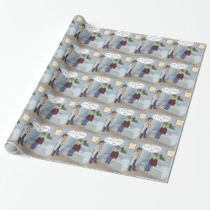 Papel De Regalo Oftalmólogo encuentra un flotador ocular de desfil