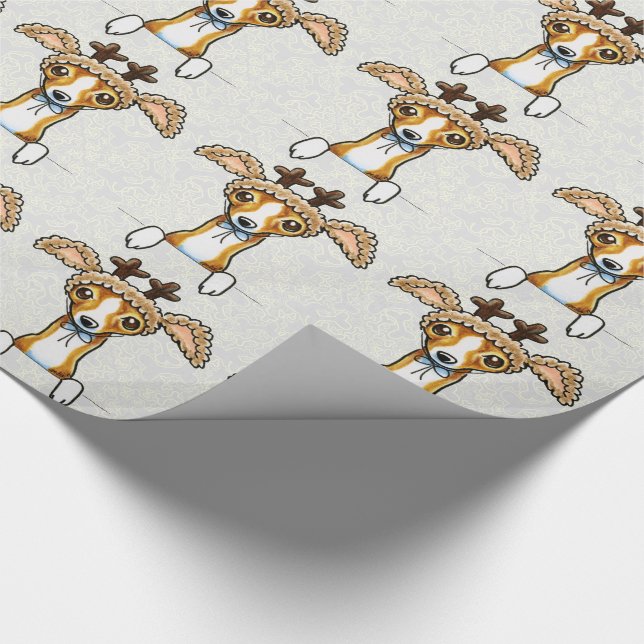Papel De Regalo Oh Deer Italiano Greyhound (Esquina)