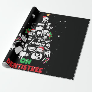 Papel De Regalo Oh Dentistree Dentist Dental Teeth Christmas Tree
