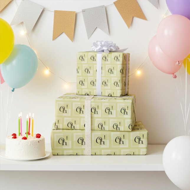 Papel De Regalo ¡Oh! ¡Es un cumpleaños sorpresa divertido! Arte mo (Subido por el creador)