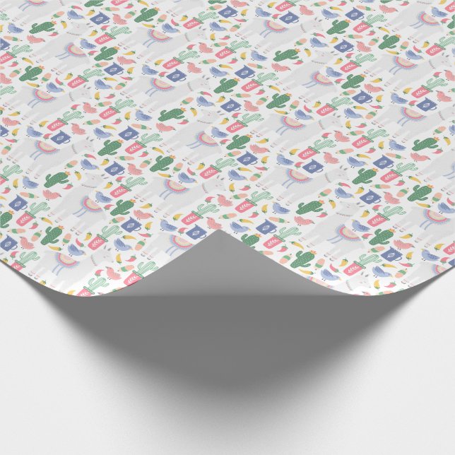 Papel de regalo Oh! Llama Llama (Esquina)