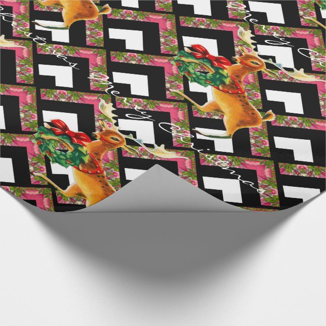 Papel De Regalo Oh los ciervos es navidad (Esquina)