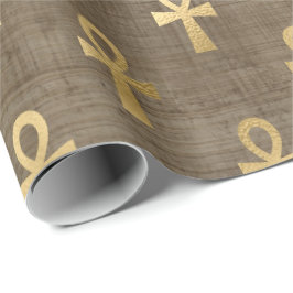 Papel De Regalo Ojo de Horus Gold Papiro egipcio jeroglífico