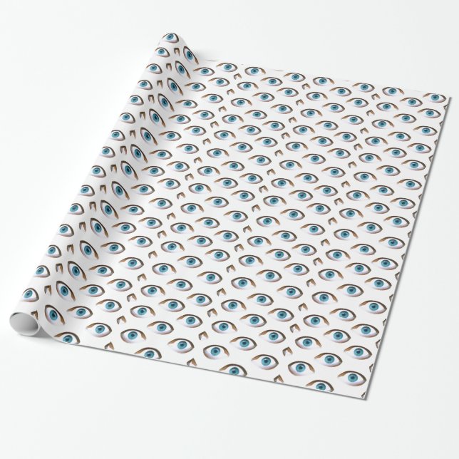 Papel De Regalo ojos azules (Desenrollado)