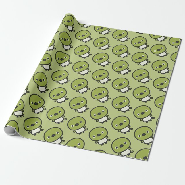 Papel De Regalo Ojos blancos gorjeadores (Desenrollado)