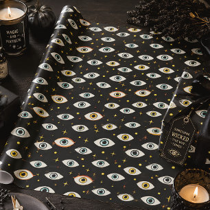 Papel De Regalo Ojos espeluznantes gótico Halloween