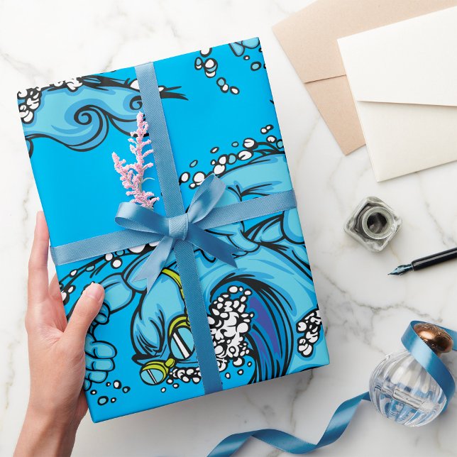 Papel De Regalo Ola de natación (Subido por el creador)