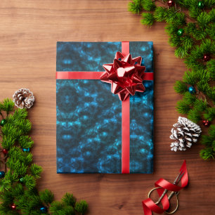 Papel De Regalo Olas Azules Oscuras