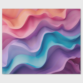 Papel De Regalo Olas Coloridas