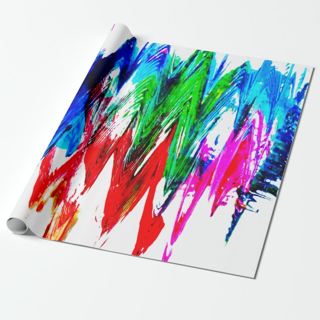 Papel De Regalo Olas de colores (Desenrollado)