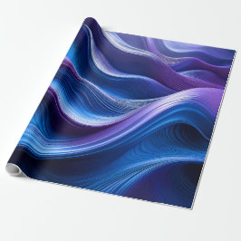 Papel De Regalo Olas de Medianoche – Flujo Abstracto Elegante Pape