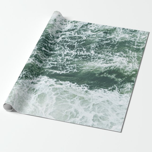 PAPEL DE REGALO OLAS OCEÁNICAS (Desenrollado)