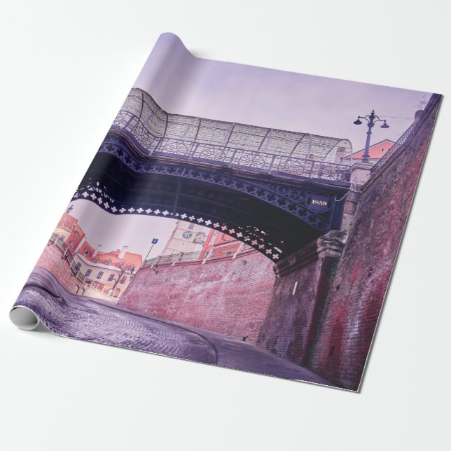 Papel De Regalo Old bridge,  medieval bridgeantique, arch, archite (Desenrollado)