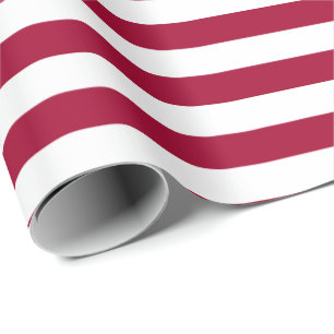 Papel De Regalo Old Glory Franja Roja (escala media 1”)