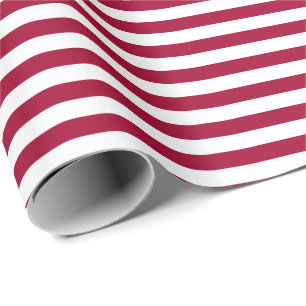 Papel De Regalo Old Glory Franja Roja (escala pequeña 0,5”)