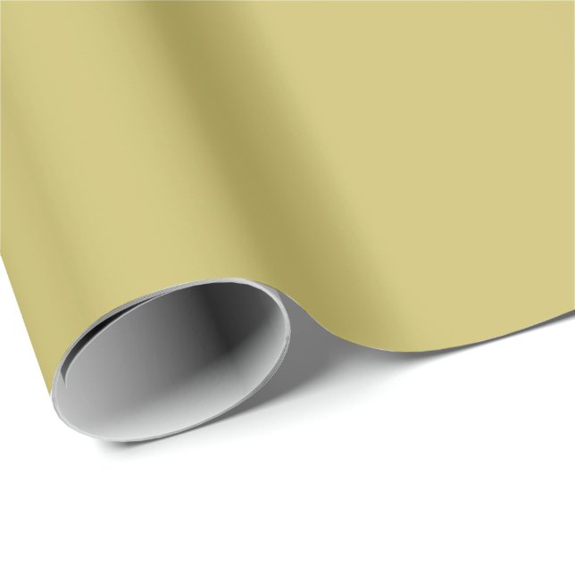 Papel De Regalo Oliva Sólido (Esquina del rollo)