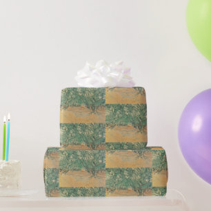 Papel De Regalo Olivo de Van Gogh - Arte de la Naturaleza en Verde