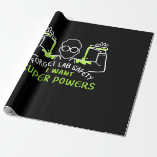 Papel De Regalo Olviden la seguridad de laboratorio que quiero sup