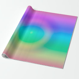 Papel De Regalo Ombre de ojos de arcoiris místico