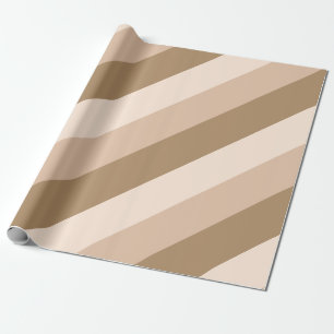 Papel De Regalo Ombre marrón diagonal rayado