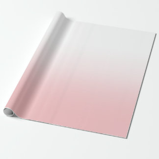 Papel De Regalo Ombre rosa blanco y coral