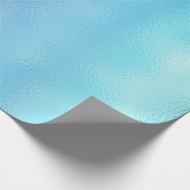 Papel De Regalo Ombre Sky Sea Blue Ocean Beach Tiffany Glass (Esquina)